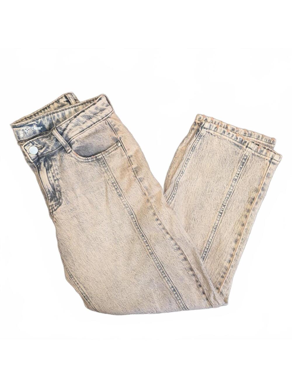 Girls Tween Orange Denim Jeans Size 14